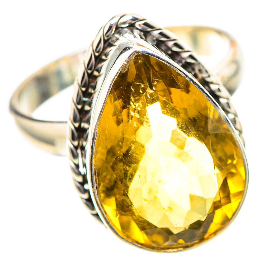 Faceted Citrine Ring Size 10.5 (925 Sterling Silver) RING139263