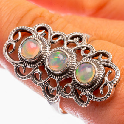 Natural Ethiopian Opal Ring Size 9.25 (925 Sterling Silver) R142116