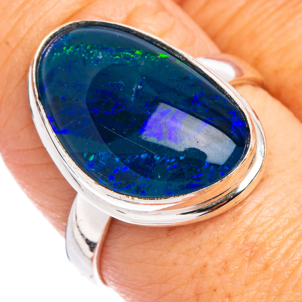 Rare Triplet Opal Ring Size 8.75 (.925 Sterling Silver)