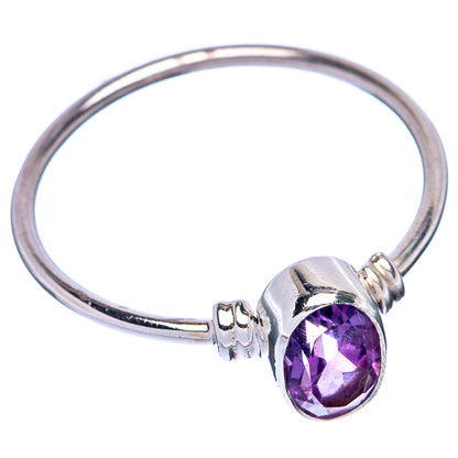 Faceted Amethyst Dainty Ring Size 8 (925 Sterling Silver) R145074