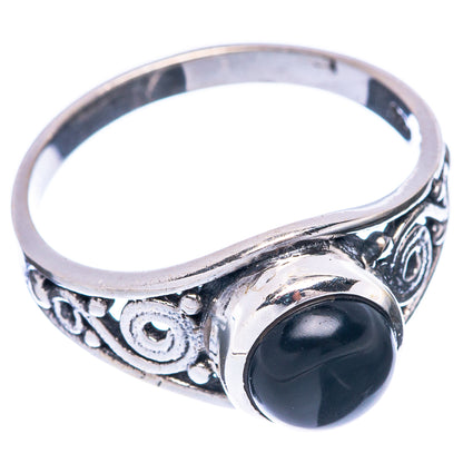 Black Onyx 925 Sterling Silver Ring Size 7.75 (925 Sterling Silver) R5370
