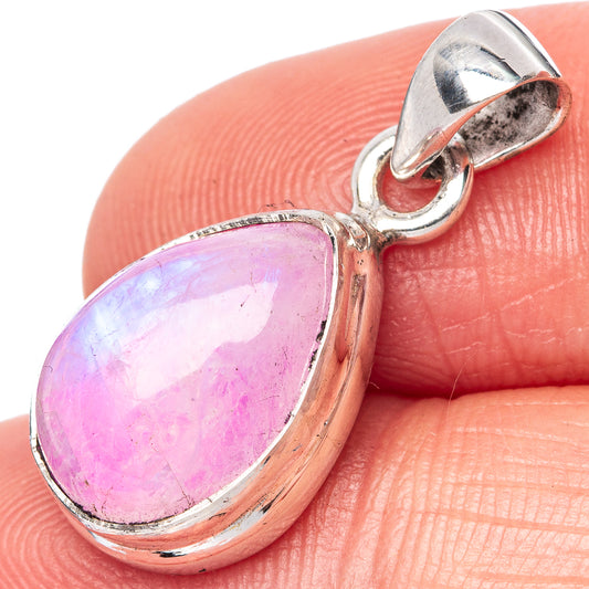 Pink Moonstone Pendant 1" (925 Sterling Silver) P42495