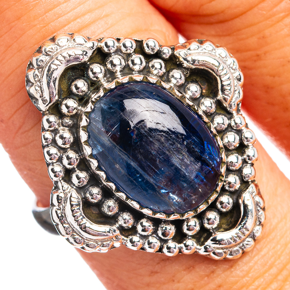 Southwestern Style Kyanite Ring Size 9.5 (.925 Sterling Silver)