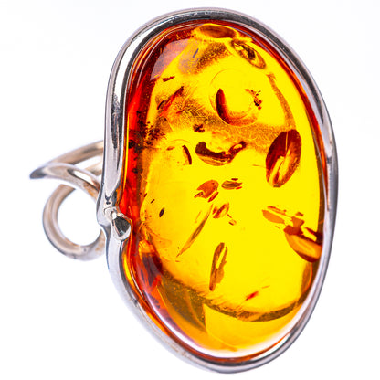 Baltic Amber Ring Size 10.5 (925 Sterling Silver) R1909