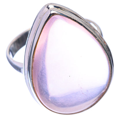 Large Rose Quartz Ring Size 10 (925 Sterling Silver) R141389
