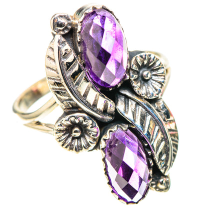 Faceted Amethyst Ring Size 9.5 (925 Sterling Silver) RING138438