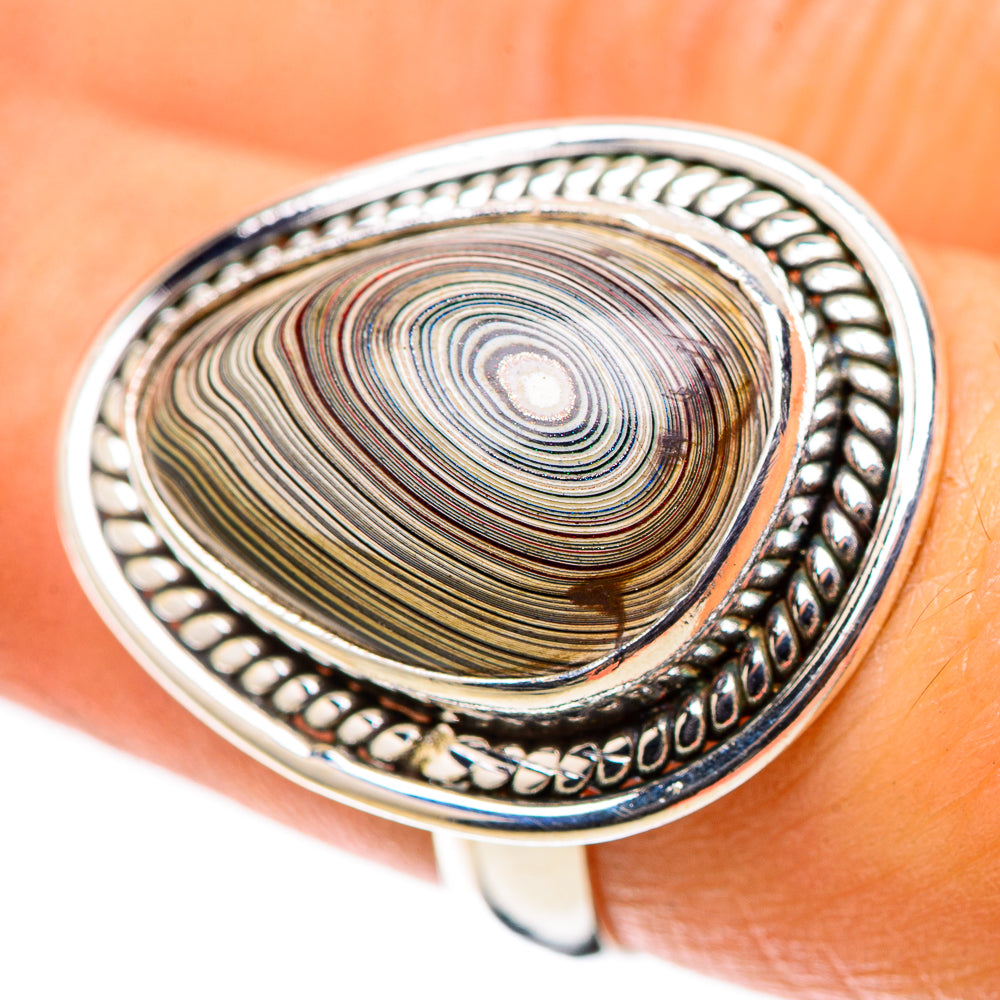 Fordite Ring Size 7.25 (925 Sterling Silver) RING138444