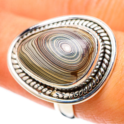 Fordite Ring Size 7.25 (925 Sterling Silver) RING138444