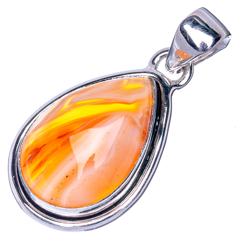 Botswana Agate Pendant 1 1/4" (925 Sterling Silver) P40884