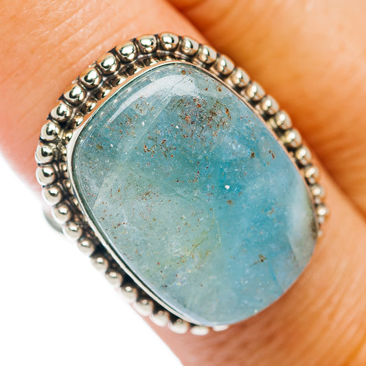 Aquamarine Ring Size 8 (German Silver)