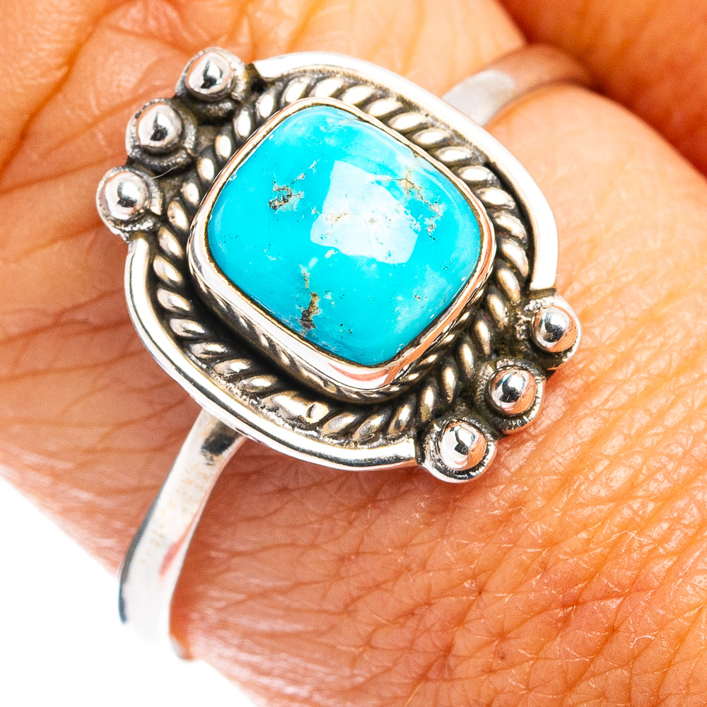 Sonoran South Hill Turquoise Dainty Ring Size 9.25 (.925 Sterling Silver)