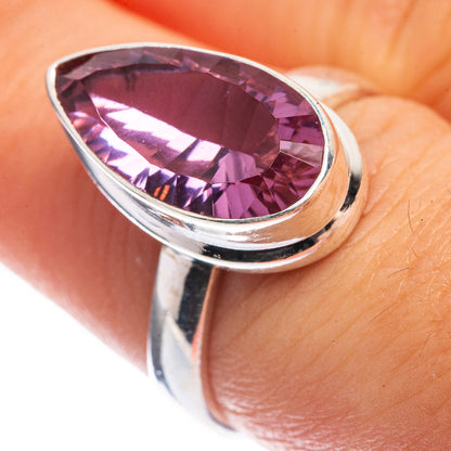 Faceted Color Change Alexandrite (Lab.) Ring Size 7 (925 Sterling Silver) RING143306