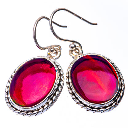 Aura Opal Earrings 1 3/8" (925 Sterling Silver) E432310