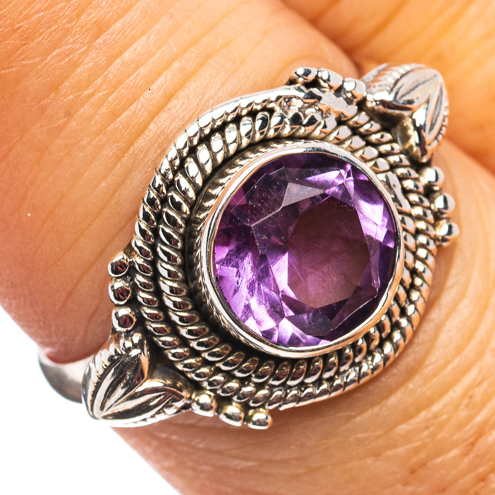 Amethyst Ring Size 7.25 (.925 Sterling Silver)