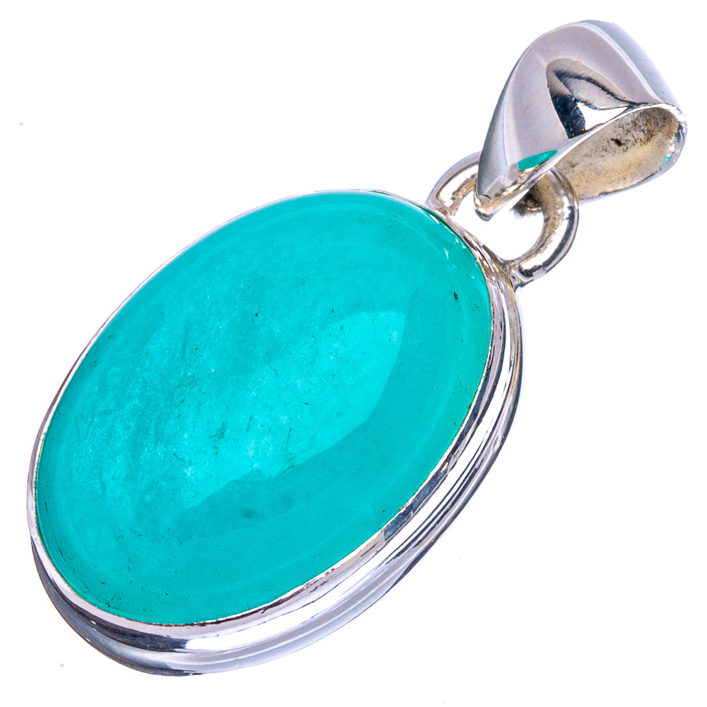 Amazonite Pendant 1 1/8" (925 Sterling Silver) P41790