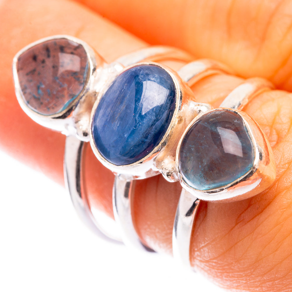 Kyanite, Blue Fluorite Ring Size 6.75 (925 Sterling Silver) R141304