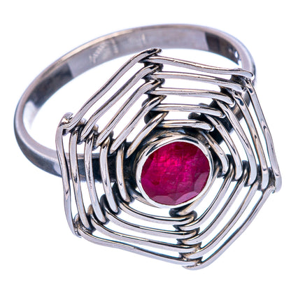 Red Sillimanite Ring Size 9.25 (925 Sterling Silver) R146150