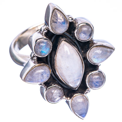 Rainbow Moonstone Ring Size 6 (925 Sterling Silver) R1253