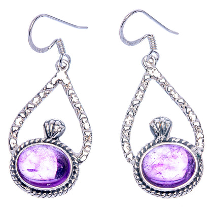 Premium Amethyst Earrings 1 3/4" (925 Sterling Silver) E1200