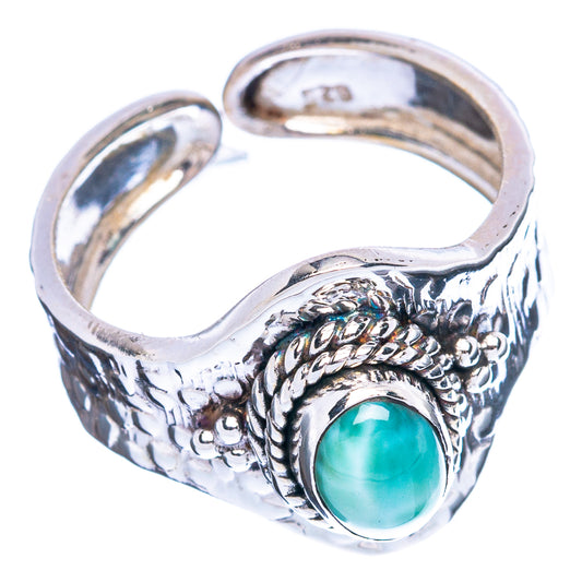 Larimar Ring Size 7.25 (925 Sterling Silver) R3748