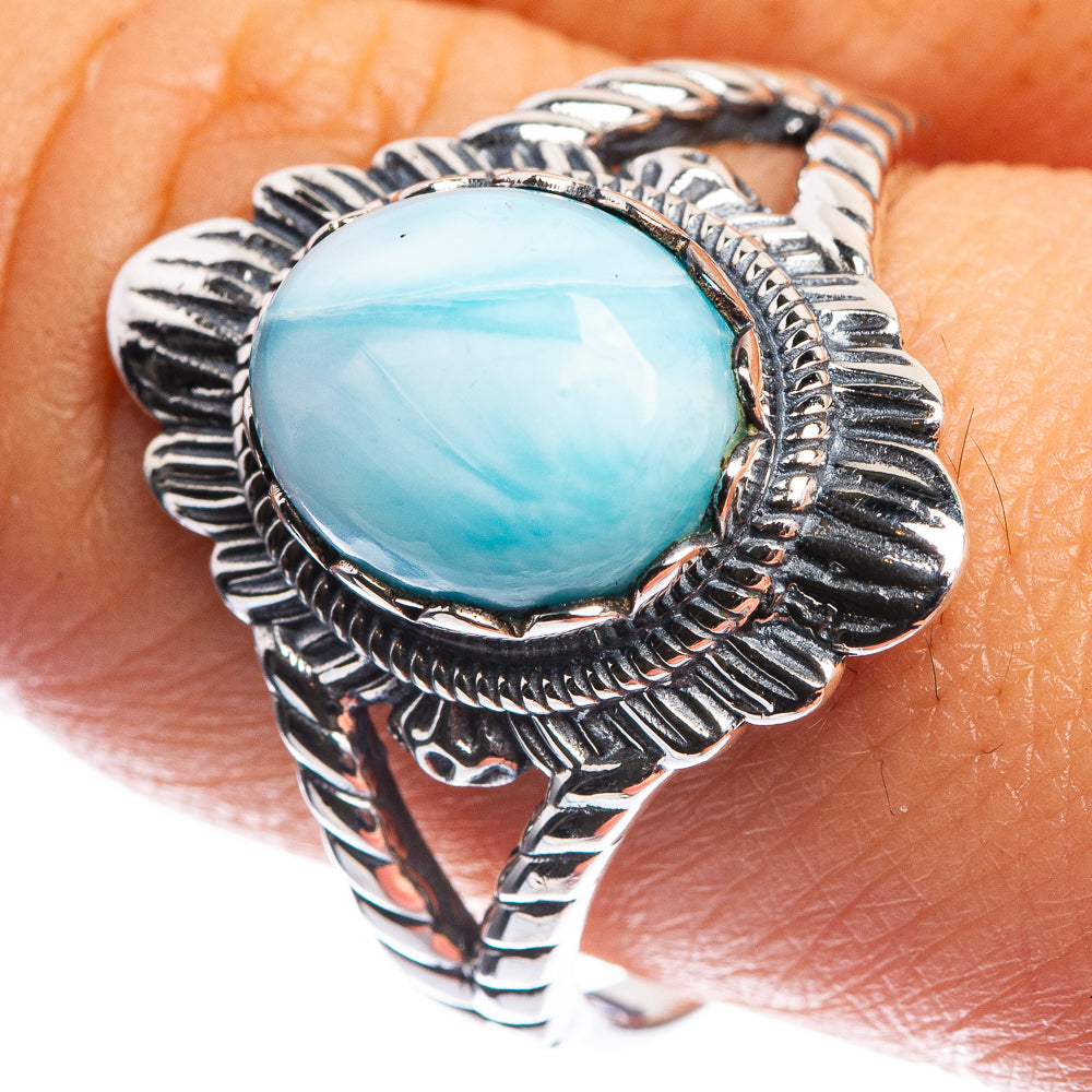 Larimar Ring Size 9.75 (925 Sterling Silver) R144144