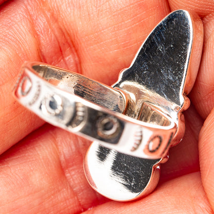 Exclusive Mohave Turquoise Ring Size 8 Adjustable (.925 Sterling Silver)