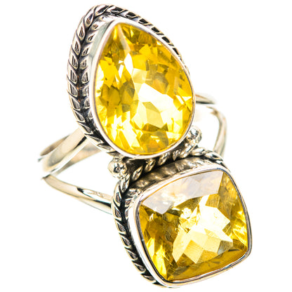Large Faceted Citrine Ring Size 10.5 (925 Sterling Silver) RING139313