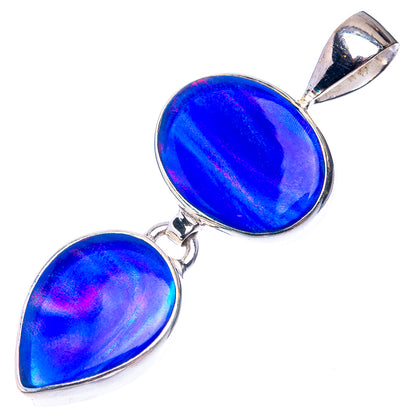 Aura Opal Pendant 1 5/8" (925 Sterling Silver) P38943