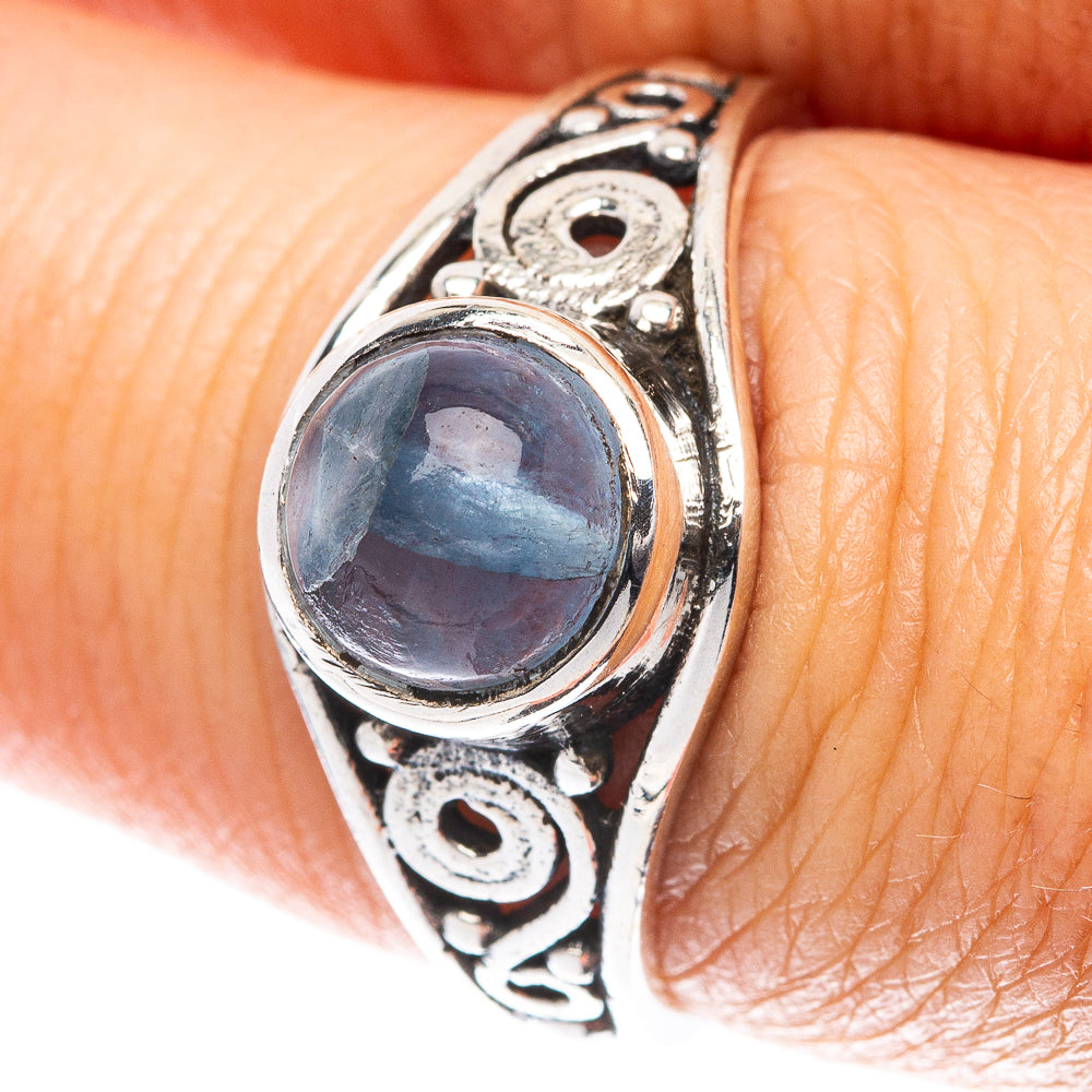 Natural Aquamarine 925 Sterling Silver Ring Size 7.75 (925 Sterling Silver) R5360