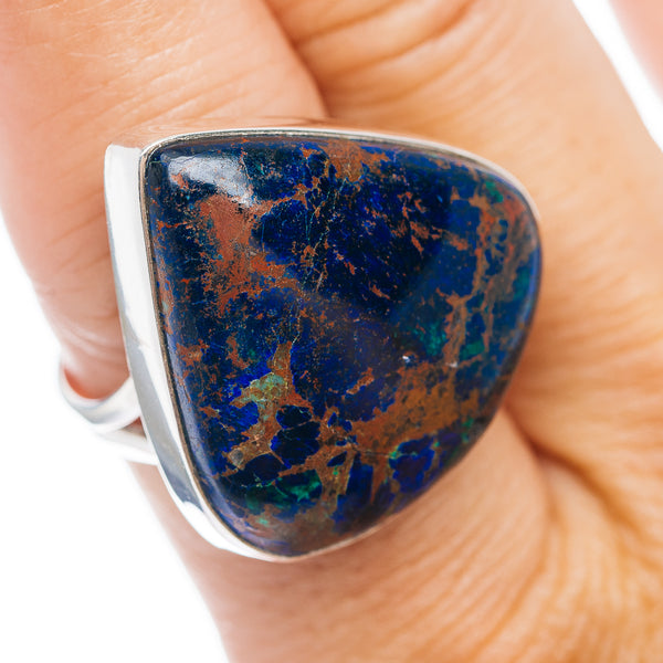 Premium Azurite Ring Size 9.5 (.925 Sterling Silver)