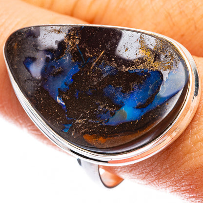 Large Boulder Opal Ring Size 10.75 (925 Sterling Silver) R142738