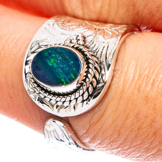 Rare  Doublet Opal Ring Size 7 (925 Sterling Silver) R3655