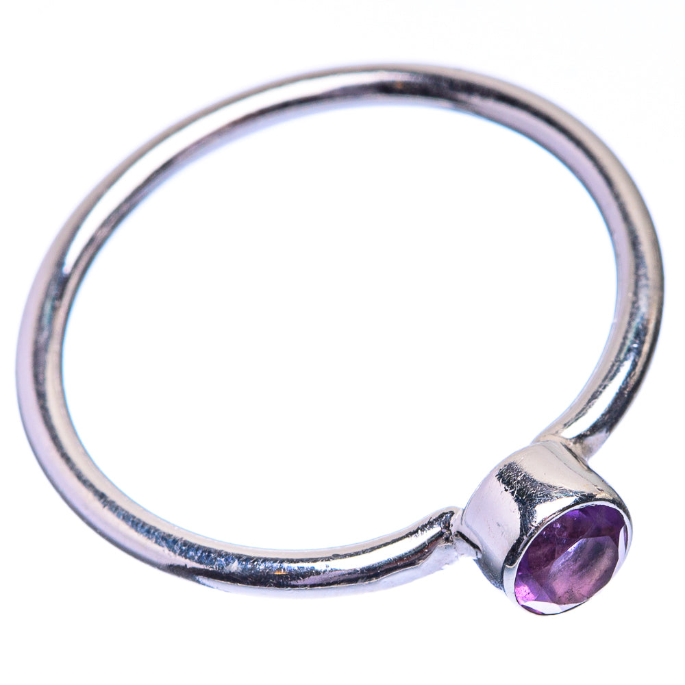 Faceted Amethyst Dainty Ring Size 7 (925 Sterling Silver) R142553