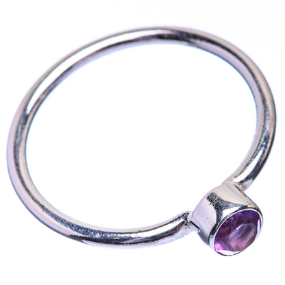 Faceted Amethyst Dainty Ring Size 7 (925 Sterling Silver) R142553