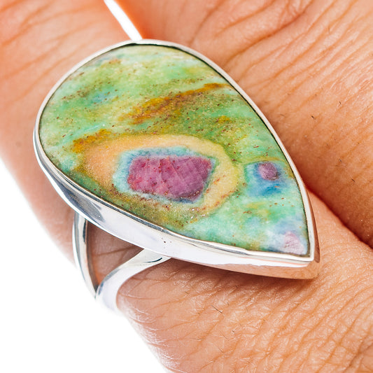 Premium Ruby Fuchsite Ring Size 9.5 (.925 Sterling Silver)