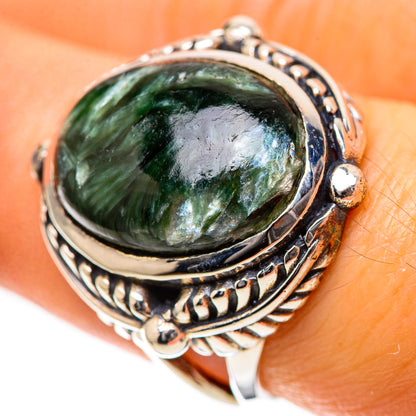 Seraphinite Ring Size 7 (925 Sterling Silver) RING139175