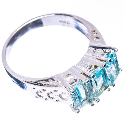 Blue Topaz Ring Size 6.5 (925 Sterling Silver) R5678