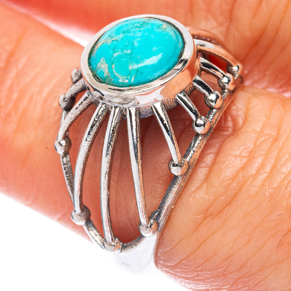 Rare Arizona Turquoise Ring Size 7 (925 Sterling Silver) R2859