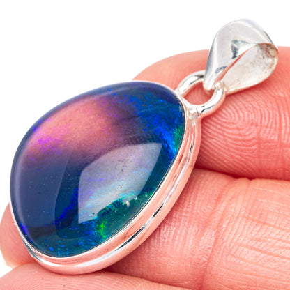 Rare Triplet Opal Pendant 1 3/8" (925 Sterling Silver) P41357