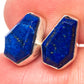 Faceted Lapis Lazuli Earrings 1/2" (925 Sterling Silver) E1618