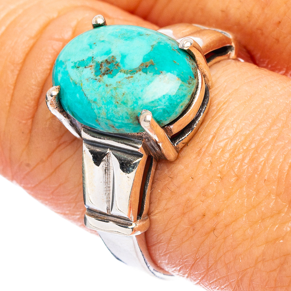 Rare Arizona Turquoise Ring Size 9 (925 Sterling Silver) R4818