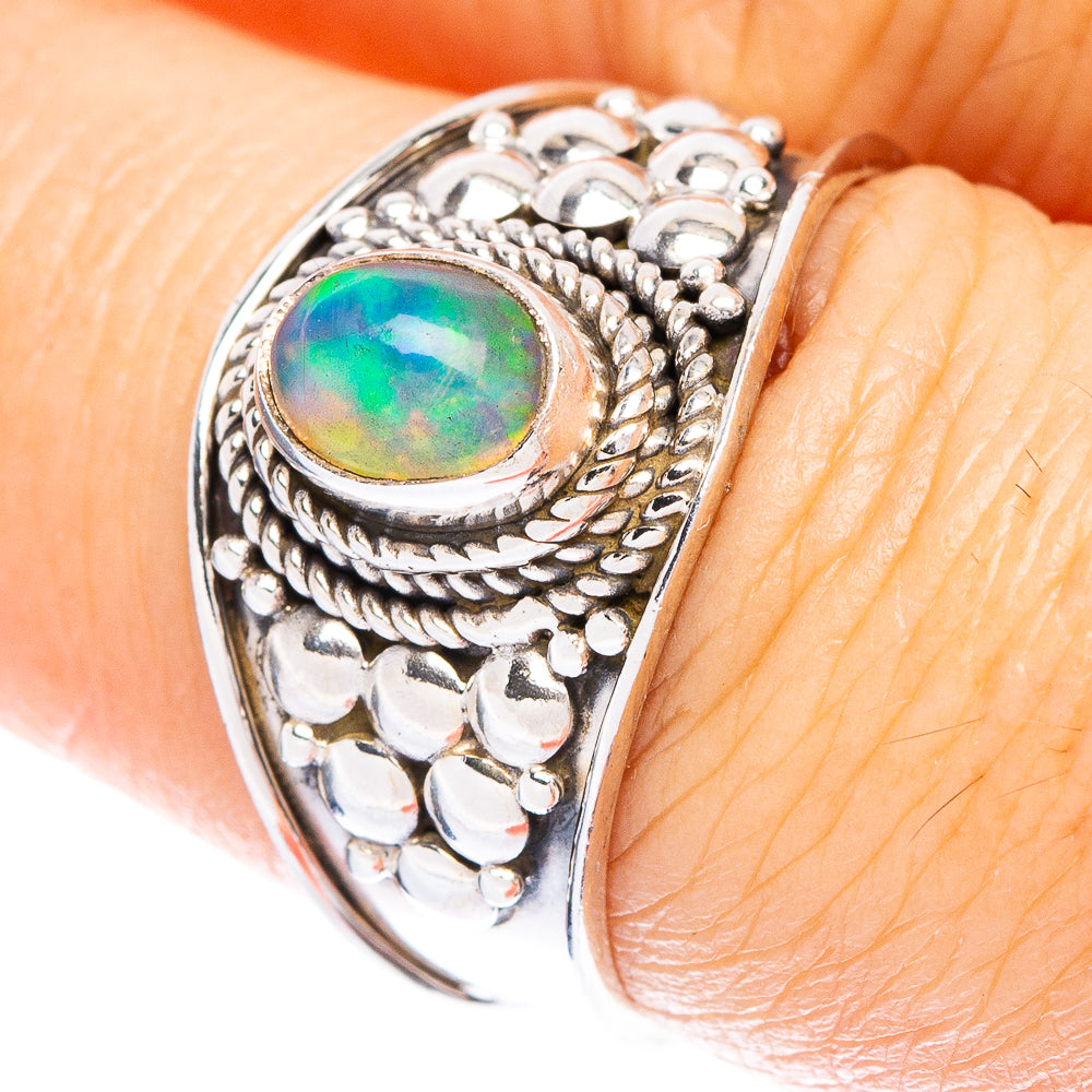 Rare Ethiopian Opal Ring Size 7.5 (925 Sterling Silver) R146967