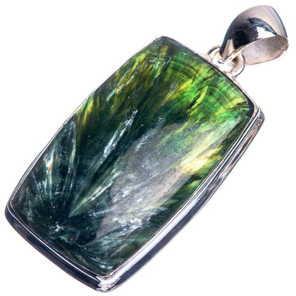 Seraphinite Pendant 1 7/8" (925 Sterling Silver) P39088