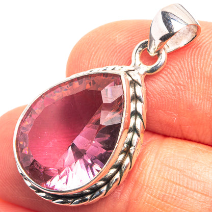 Alexandrite (Lab.) Pendant 1 1/4" (925 Sterling Silver) P38904