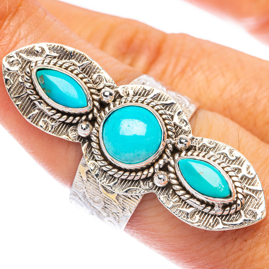 Large Sleeping Beauty Turquoise Ring Size 8 (925 Sterling Silver) R144796