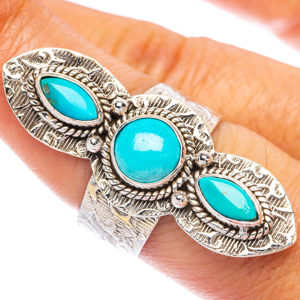 Large Sleeping Beauty Turquoise Ring Size 8 (925 Sterling Silver) R144796