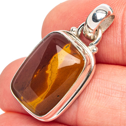Mookaite Pendant 1 1/4" (.925 Sterling Silver)