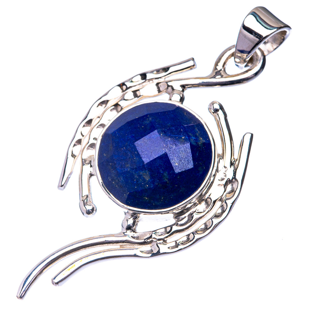 Premium Lapis Lazuli Pendant 1 7/8" (925 Sterling Silver) P38783