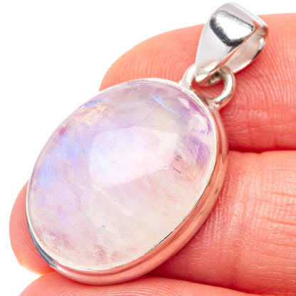 Pink Opal Pendant 1 3/8" (.925 Sterling Silver)