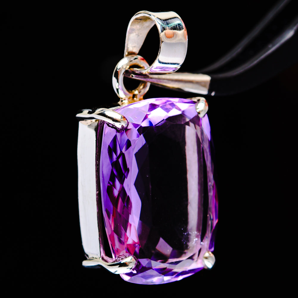 Premium Brazilian Amethyst Pendant 1 1/4" (.925 Sterling Silver)